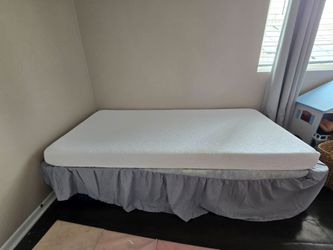 Twin mattress + bed frame memory foam