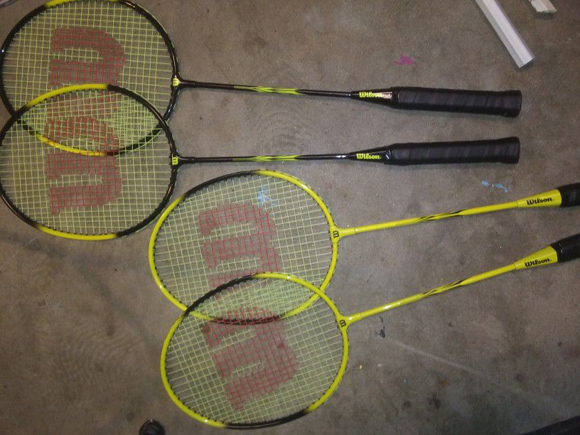 4 Wilson Rackets