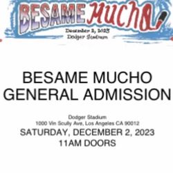 Besame Mucho Tickets 