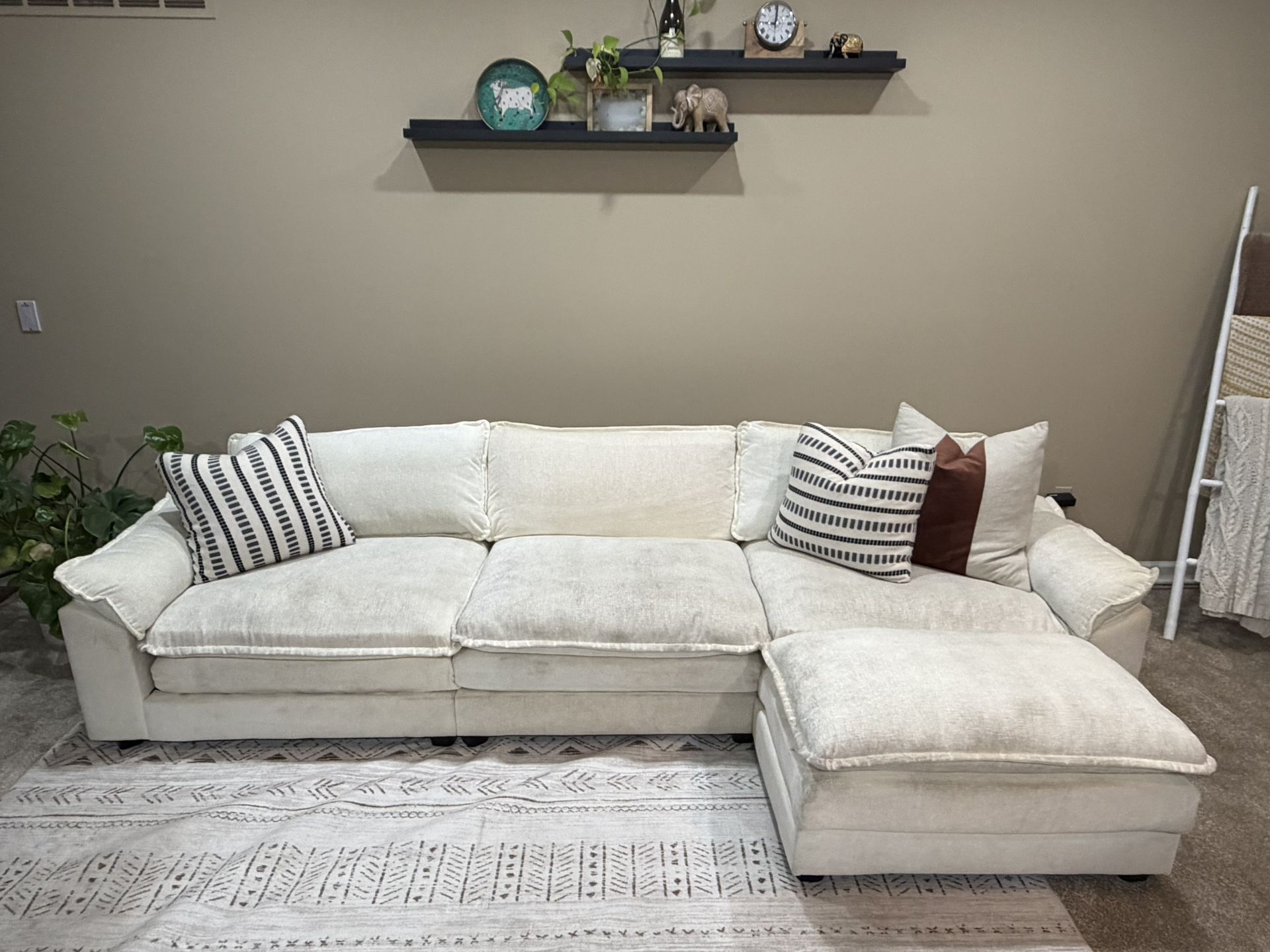 Modular White Couch