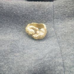 Estate Kieselstein-Cord Gold Double Frog 18K Yellow Gold Ring