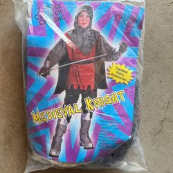Medieval knight costume size medium 8 to 10. See