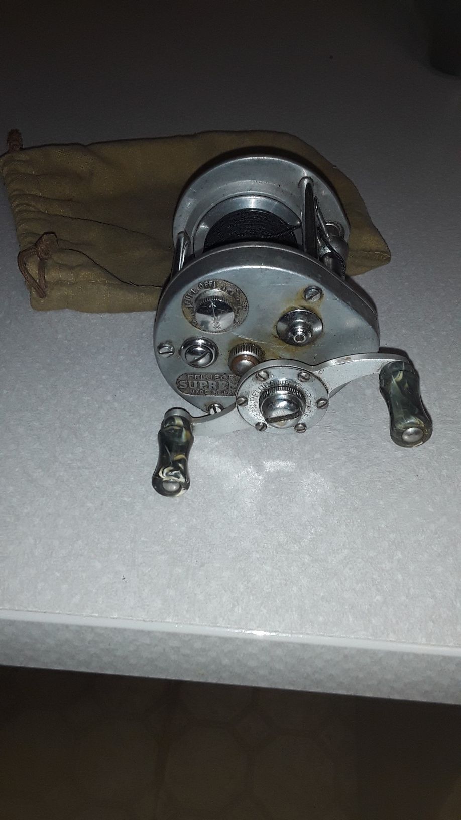Vintage Pflueger Supreme bait casting reel