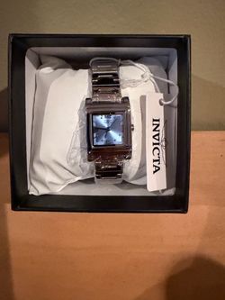 Invicta Silver Watch with Blue Dial