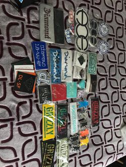 Skateboard brand stickers sold in bulk or separate