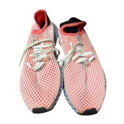 Adidas Deerupt Runner Solar CQ2624 Pink Running Shoes Adult Men's Size 11.5