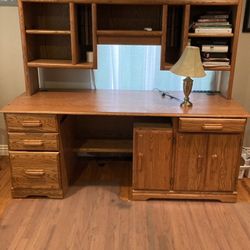 Oak Desk $ 150.00 Or Best Ofer