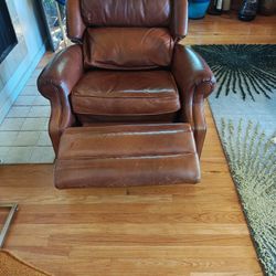 Top Grain Leather Recliner 