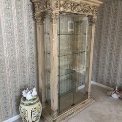 White China Glass Cabinet