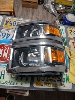 14-15 Chevy Silverado 1500 Lh Driver side Projector halogen Headlight Original