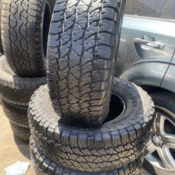 FULL SET NEXEN P265-70-16 A/T 95% TREAD LEFT LAK NEW FREE INSTAL BALANCE 