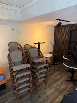 Complete Café Furniture Set - Tables + Chairs