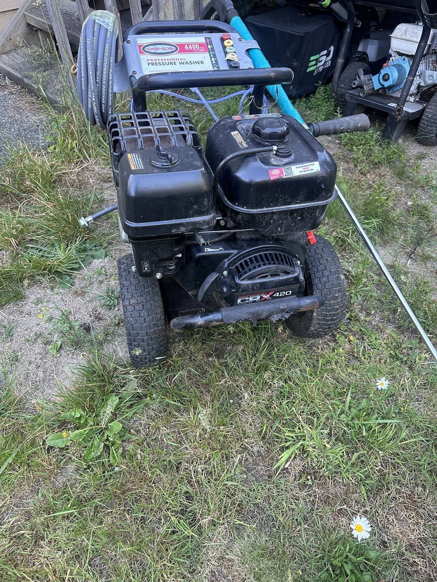 Simson Professional Pressure Washer 4400 Psi 4.0 Gallon Per Min.