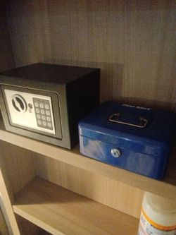 2 safe deposit boxes