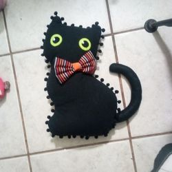 Black Cat Stuffed Toy 14" 