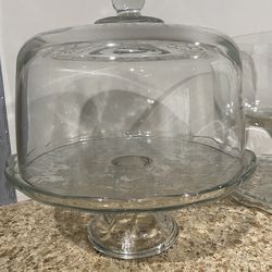 Princess House Fantasia 5201 & 5202 Cake Stand/Cake Dome