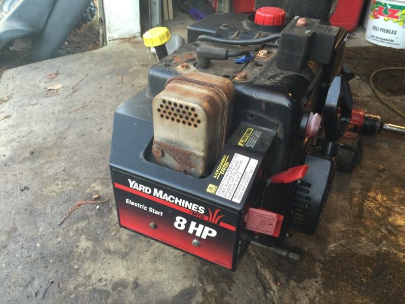 Snow blower engine runs great