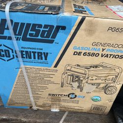 GENERATOR 6580 WATT GASOLINE AND PROPANE