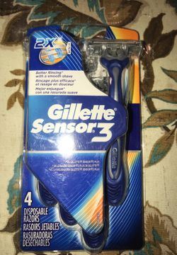 Gillette sensor 3 disposable razors $4.00