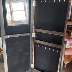 Standing mirror Jewelry cabinet