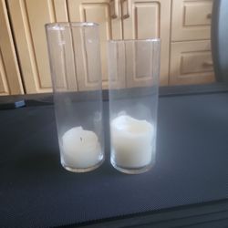 Tall Cylinder Vases, Approximately 35-40 Vases
