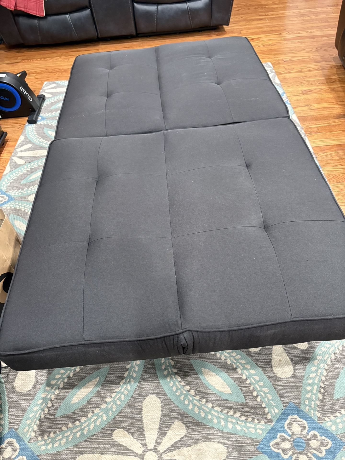 Futon Sofa Black/Gray