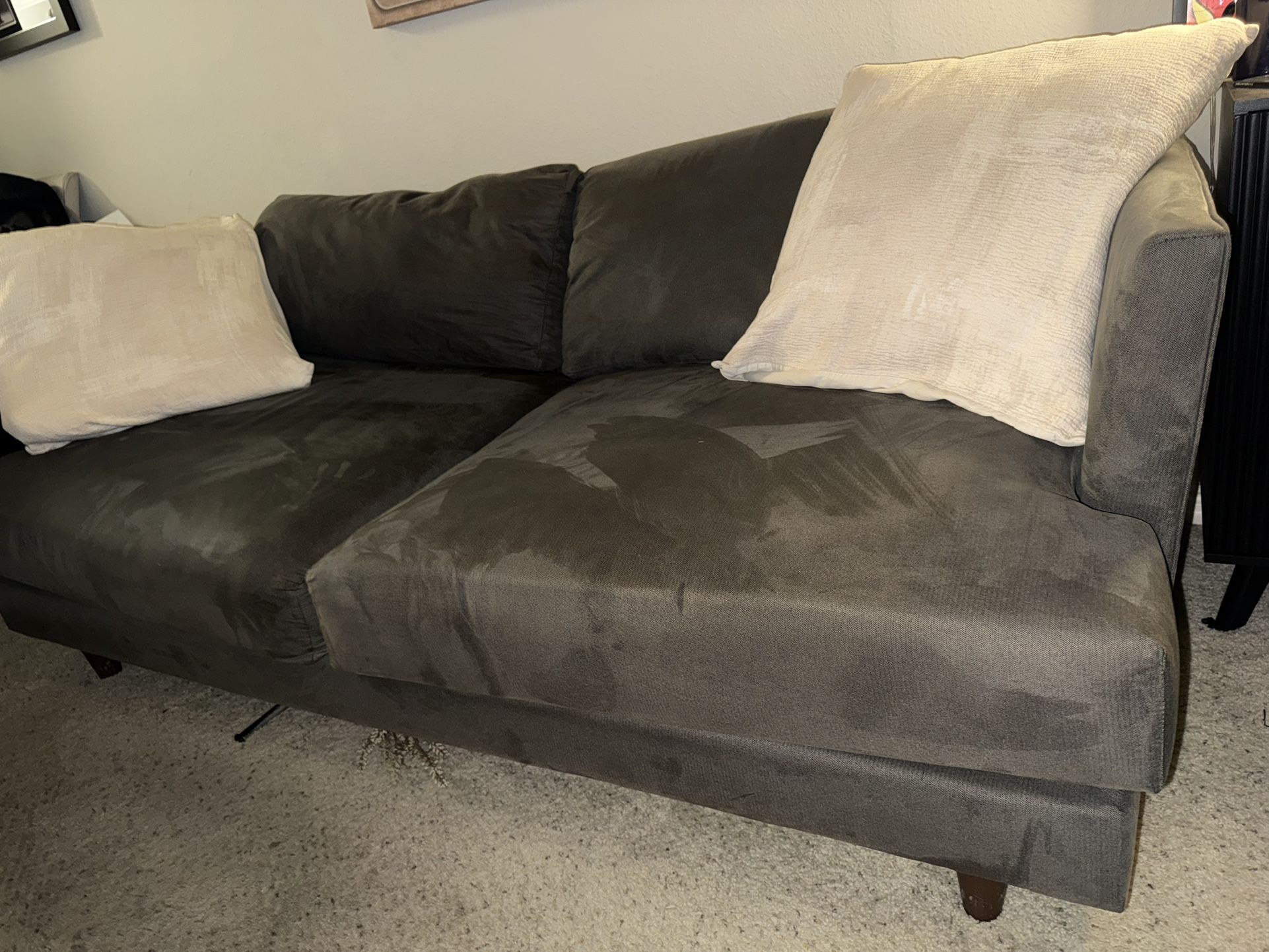 Living spaces Grey Couch 81” Inches Sofa $500