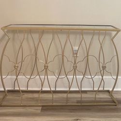 Gold Entry Way Table 