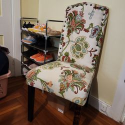 Upholstered Chair Floral 