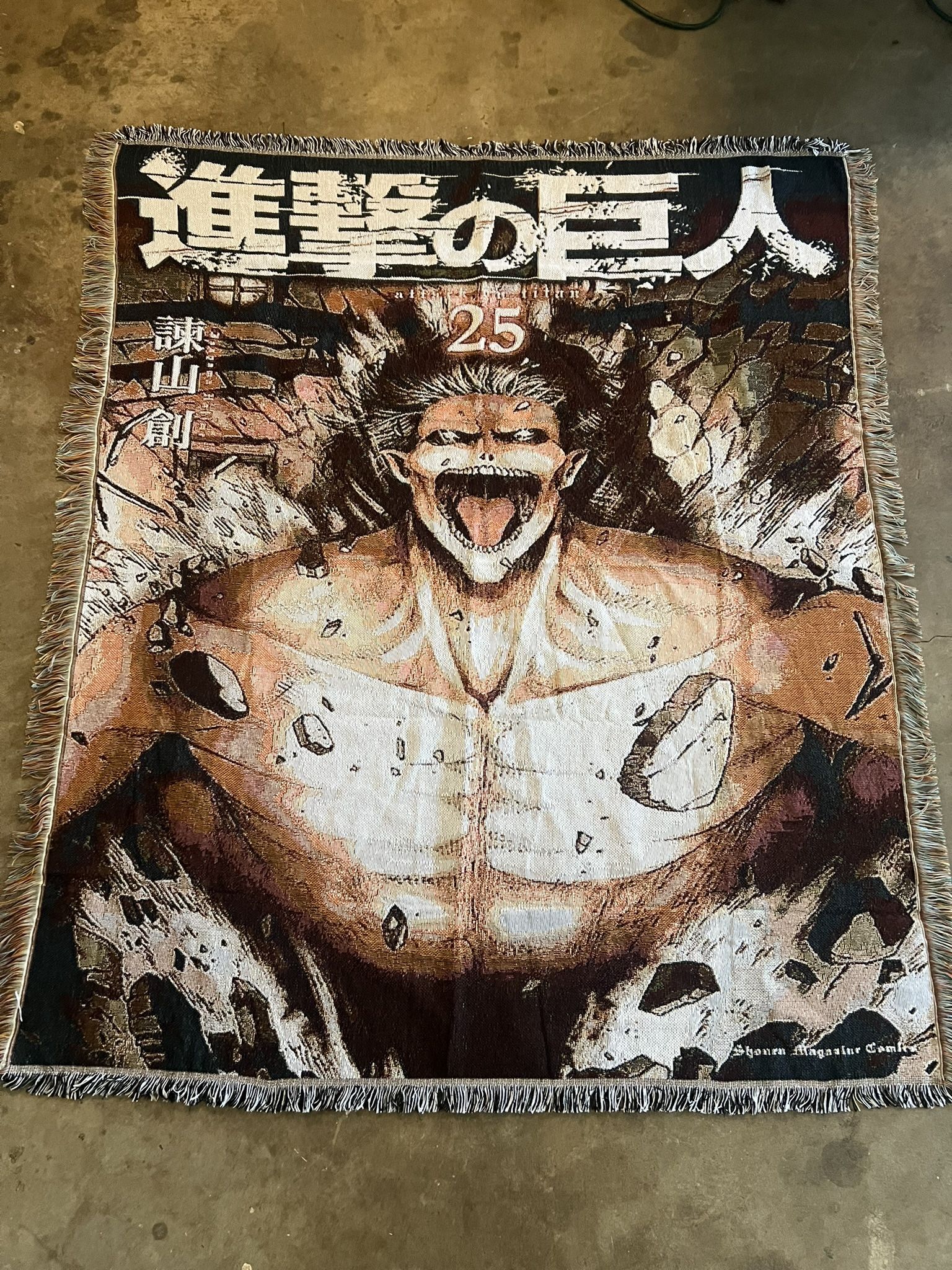 Attack On Titan Anime Woven Tapestry/Rug/Blanket