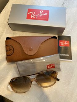RAY BAN BILL XS (56-14) WITH BROWN LENSES AND TORTOISE FRAME SUNGLASSES