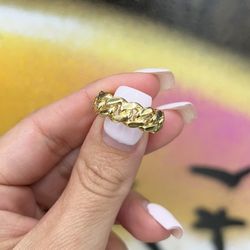 14k Cuban Link Ring 