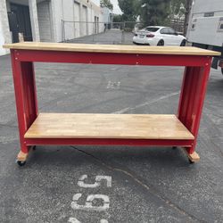 Craftsman Red Wood Work Bench W 72 In 
