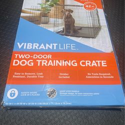 VIBRANT LIFE 2-DOOR DOG TRAINING CRATE / CAGE