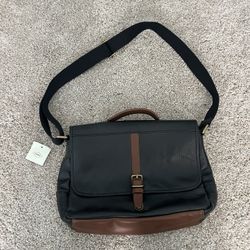Fossil Leather Computer Bag New