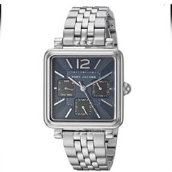 Marc Jacobs Silver Bracelet Watch with Blue Dial MJ3570