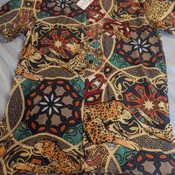 

Reason Clothing Button-Up Cheetah Printed Shirt – Medium – Brand New w/ Tags
