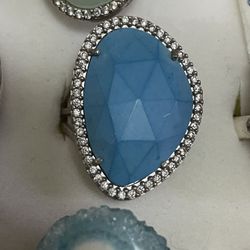 Sterling Silver Ring, Turquoise 