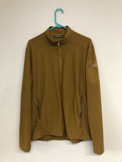 Brown Arc'teryx 2000 GT fleece zip up jacket