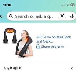 Personal Neck Massager With Car Adapter 