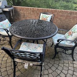 5 Piece Patio set Cast Aluminum 