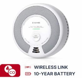 10-Year Battery Wireless Interconnected Smoke and CO Detector