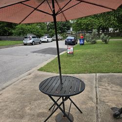 Patio Table With Parasol