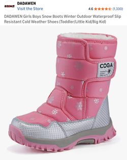 Snow Boots Winter Waterproof Slip Resistant Cold Weather Shoes