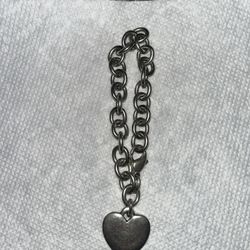 James Avery Retired Classic Link Bracelet With Heart