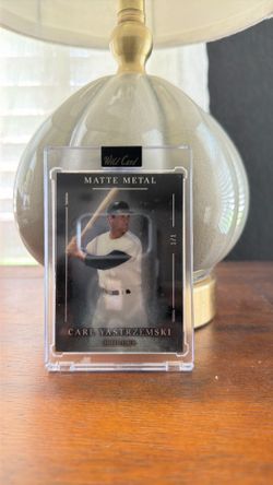Carl Yastrzemski 1/1 Matte Metal Chrome Baseball Wild Card SSP 1 Of 1
