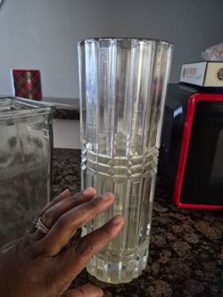 Tall cylinder vase