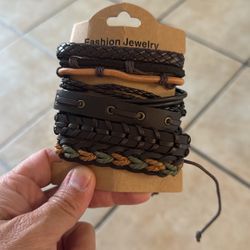 Six Handmade Bracelets Unisex