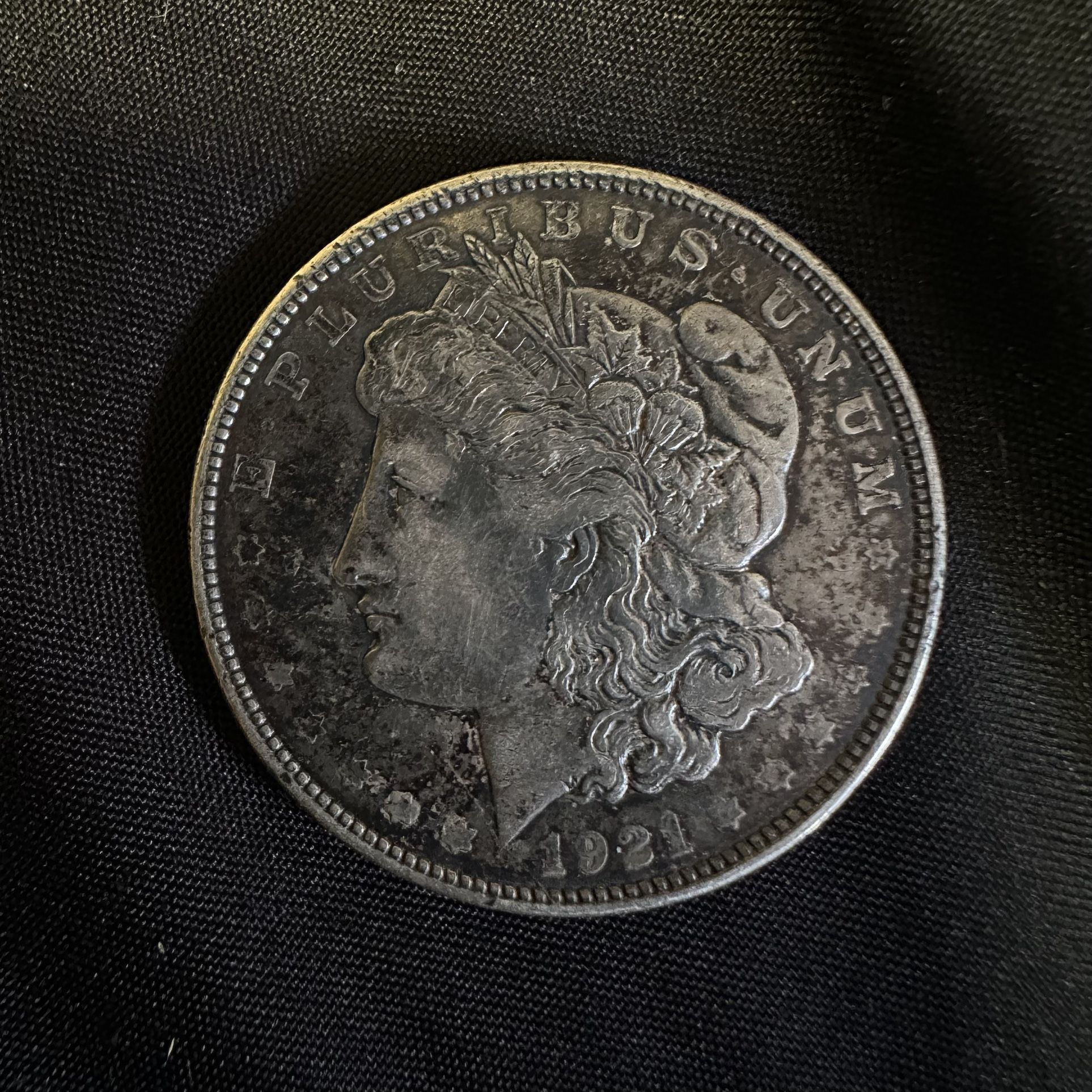 1921 D Morgan Dollar 