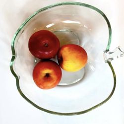 Vintage Hazel Atlas Apple Orchard Glass Bowl